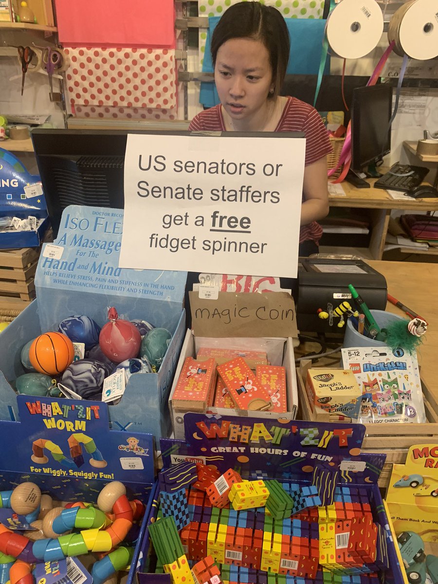 KishanForDC's tweet photo. While shopping at FUN #ward2dc toystore @Tugooh_Toys spotted this great offer for our friends stuck in the “worlds greatest deliberative body”...! @georgetowndc @georgetownmain @GeorgetownMet #smallbizdc @SmallBizDC #shopsmall #shoplocal #dc #dcision20 https://t.co/TJ6beBwFvY