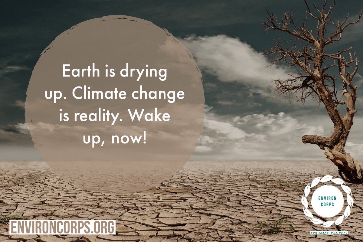 Environcorps's tweet photo. Why ignore grave severity of #climatechange? Its our mess, lets fix it. https://t.co/e7CrMYspDr