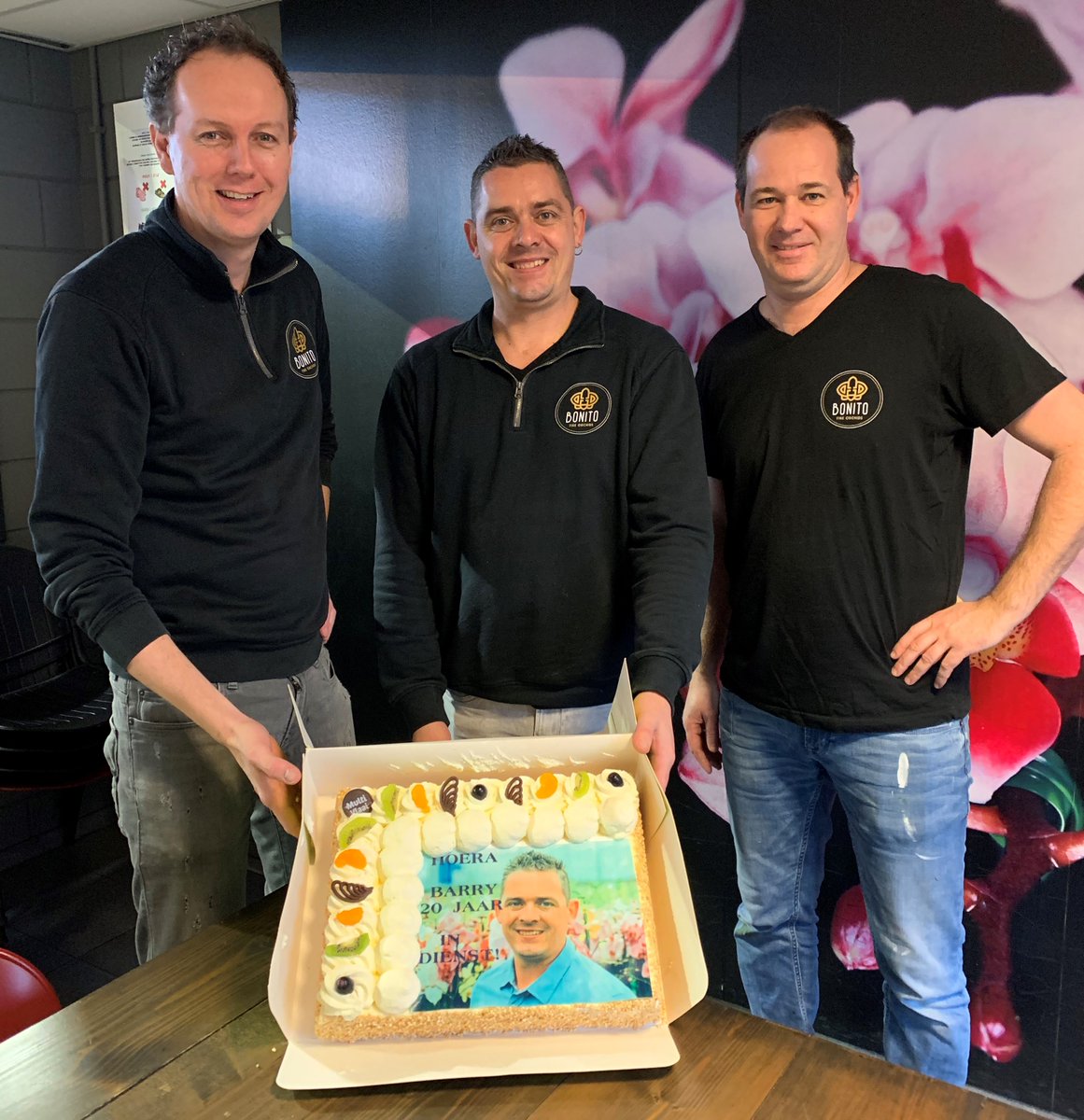 JUBILEUM! Wij feliciteren onze collega Barry Gardien met zijn 20-jarig jubileum bij Bonito 💐