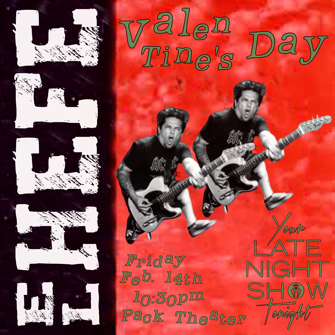 YOOOOO! Did you see this NEW POSTER by the great @babyfacehooks??
@ElHefeNOFX hosts his own Late Night Talk Show! Fri. Feb 14. 
Only at the @packtheater 
.
.
#comedy #music #nofx #punk #punkrock #punkfashion #punkstyle #elhefe #thingstodoinla #livemusic #warpedtour #kroq