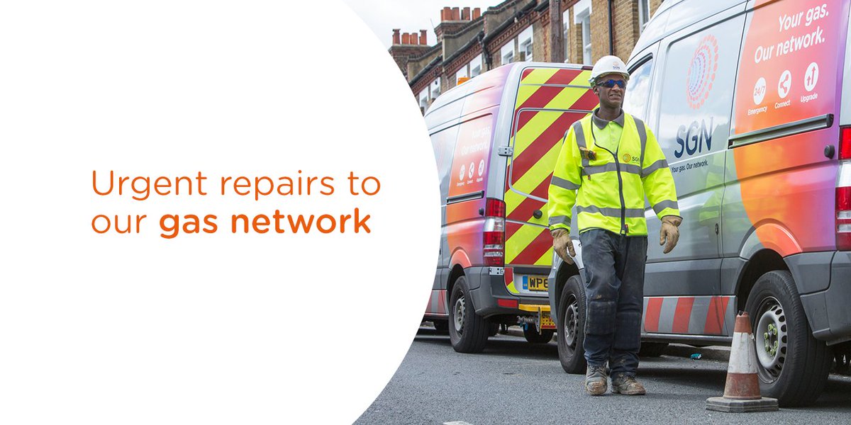 We're carrying out urgent repairs to our gas network along the A23 at Gatwick Airport