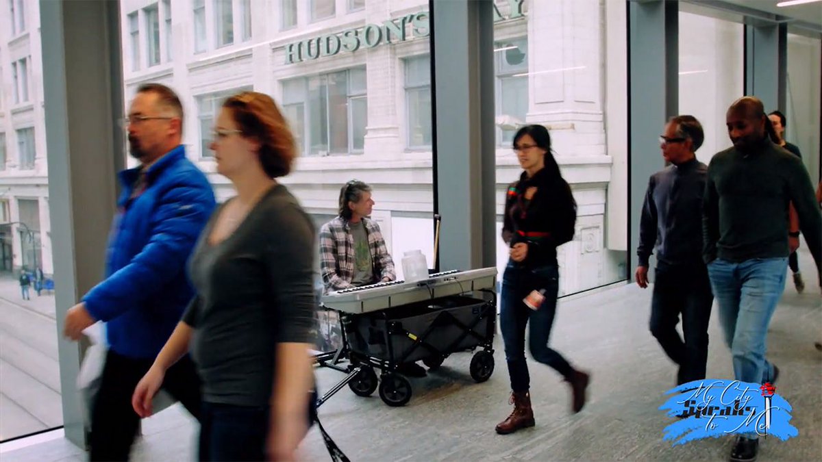 A still from My City Speaks To Me in the +15 Skywalk System