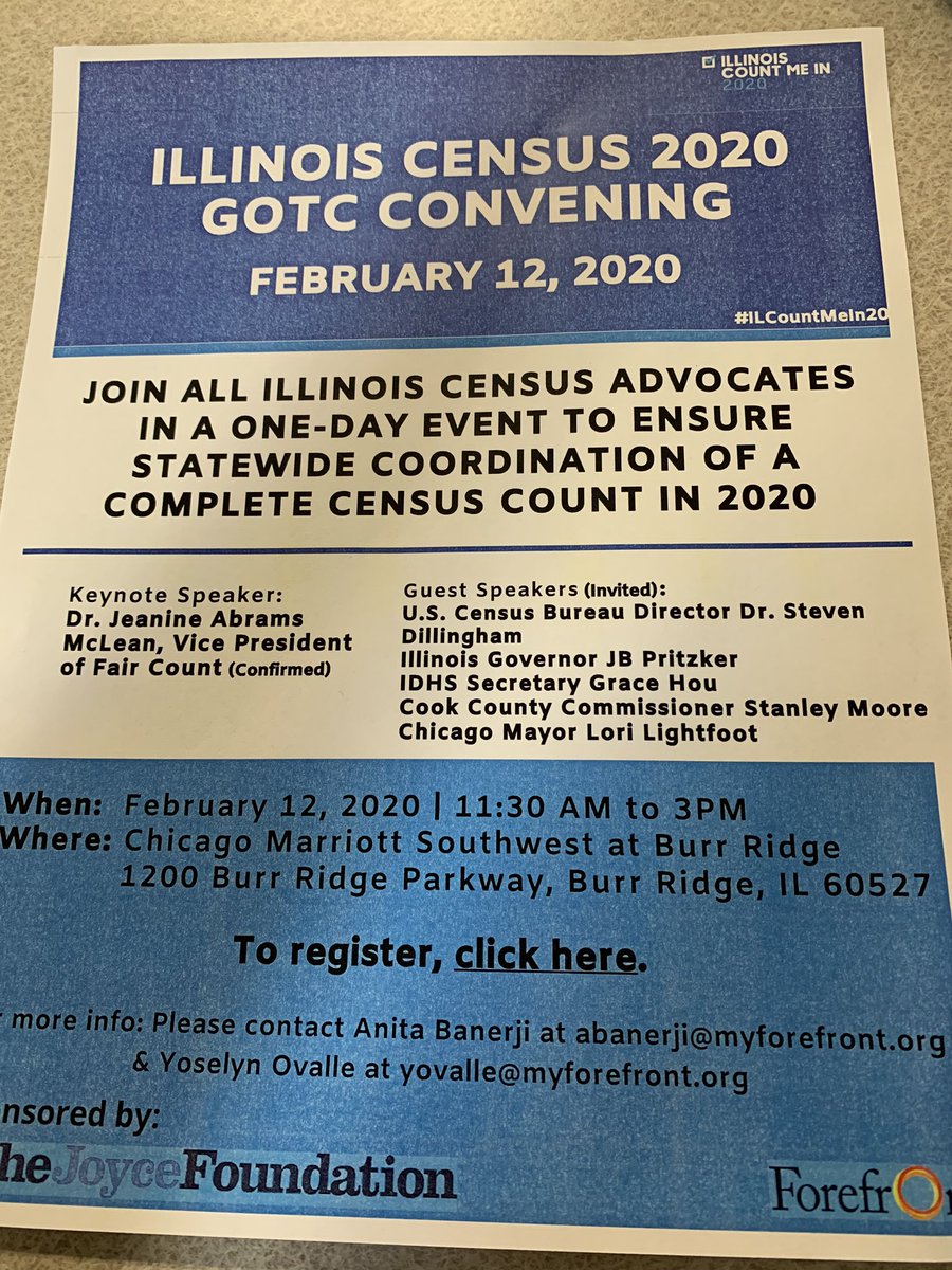 ILBizImmigrant's tweet image. 53 days until census! Are you ready? Attend upcoming forums to get informed #IlCountmein2020 #yeswecount