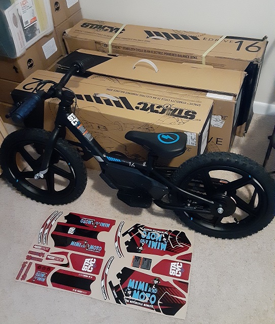 Our friends at #STACYC just sent us 4 #bikes we'll be using at future Mimi and Moto booth activations. Thanks #rideStacyc!

#ridestacyc #electricbike #ebike #electricbikes #learntoride #monday #mondaymotivation #startthemyoung #motorcycles #bike @harleydavidson #harleydavidson