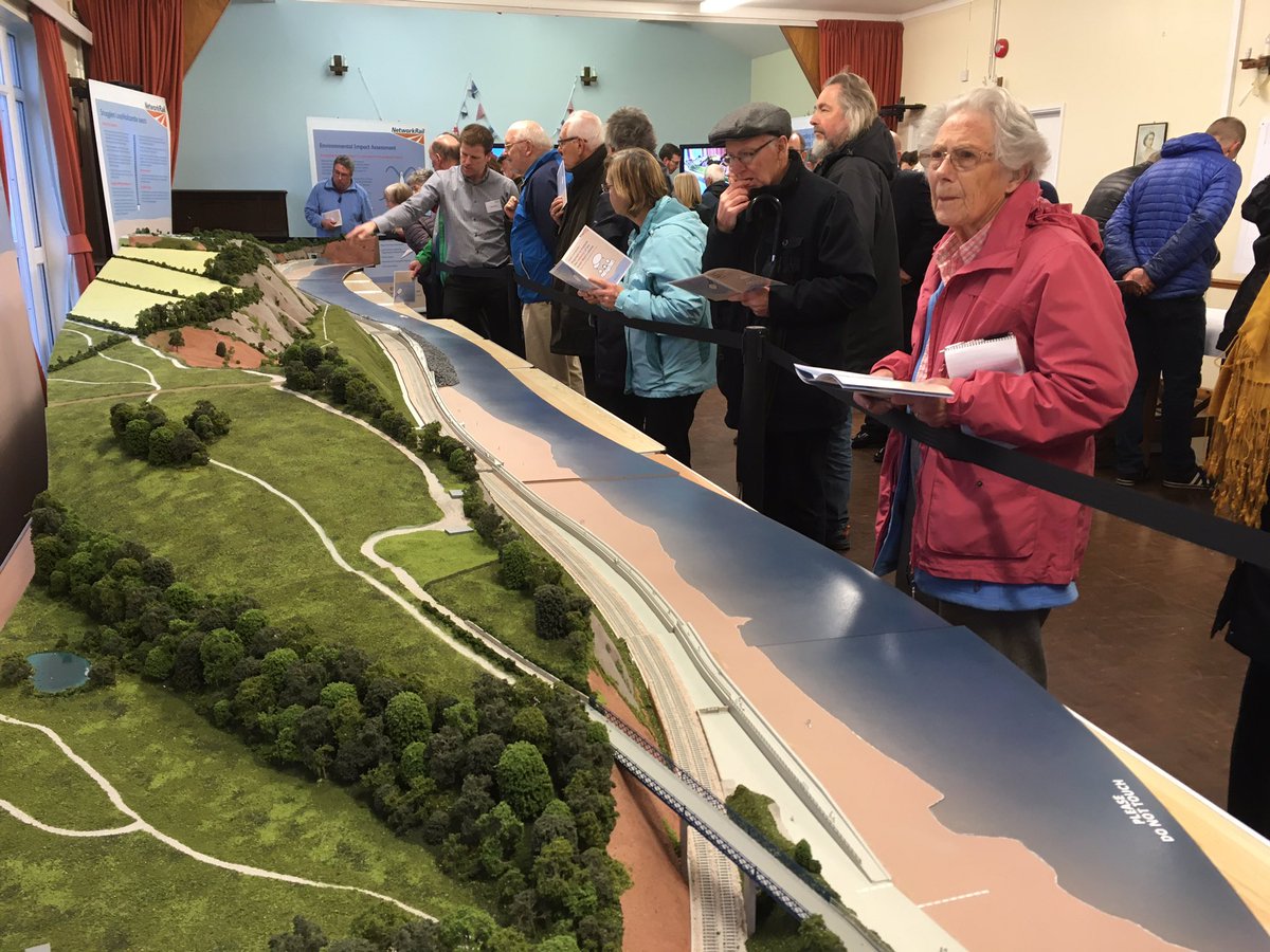 SouthWestRRP's tweet photo. Welcome to the Parson’s Tunnel to Teignmouth public consultation event taking place this afternoon from 4pm until 8pm at Holcombe village hall.
🚄It’s a busy start with lots on interest in the revised proposals. #SWRRP https://t.co/xm7YqLO2KM