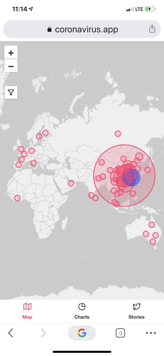 NEW:  @appcoronavirus, web app that lets you “follow the coronavirus in real time, see the latest victim toll and track the spread of the epidemic by country.”Link, screen grabs and creator’s note... https://coronavirus.app/map?ref=producthunt • ht  @ProductHunt  @rrhooverItems for thiswelcome.