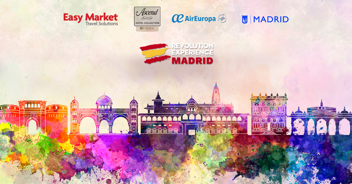 EasyMarketSpa's tweet photo. Si parte per una nuova #RevolutionExperience
✈️ 9 Agenti di viaggio ci condurranno alla scoperta di... Madrid! Seguiteci! https://t.co/6fYc89Xwyo

 #ChoiceHotels #AirEuropa #VisitMadrid #SercotelGranHotelCondeDuque #SercotelAlcala611 #SercotelMadridAeropuerto #SercotelTogumar https://t.co/71uoiH1NBq