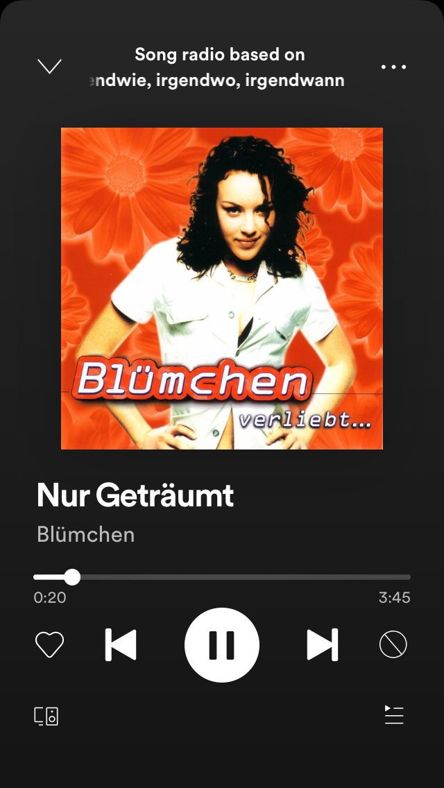 Albumcover: Blümchen - Nur Geträumt