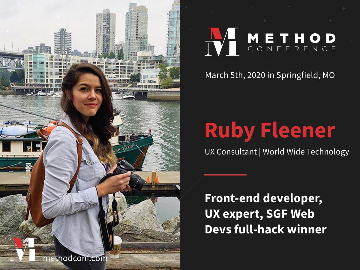 methodconf's tweet image. For all things CSS, be sure to sign up for Ruby’s workshop- “Modern CSS Layout: Grid and Flexbox” – an in-depth review and live demo! 

Use “earlydev” for $20 off registration at methodconf.com