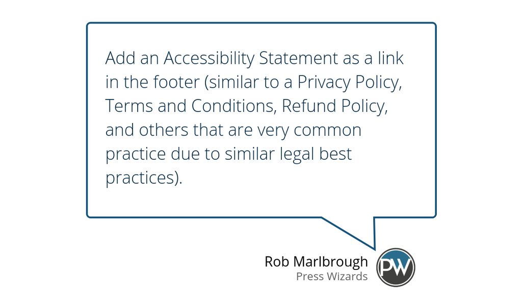 PressWizards's tweet image. Website Accessibility and Two Basic Steps For Your Website bit.ly/2JLPoCu #WebContentAccessibilityGuidelines #Websiteaccessibility #Wcag #FeaturedArticles #Accessibility