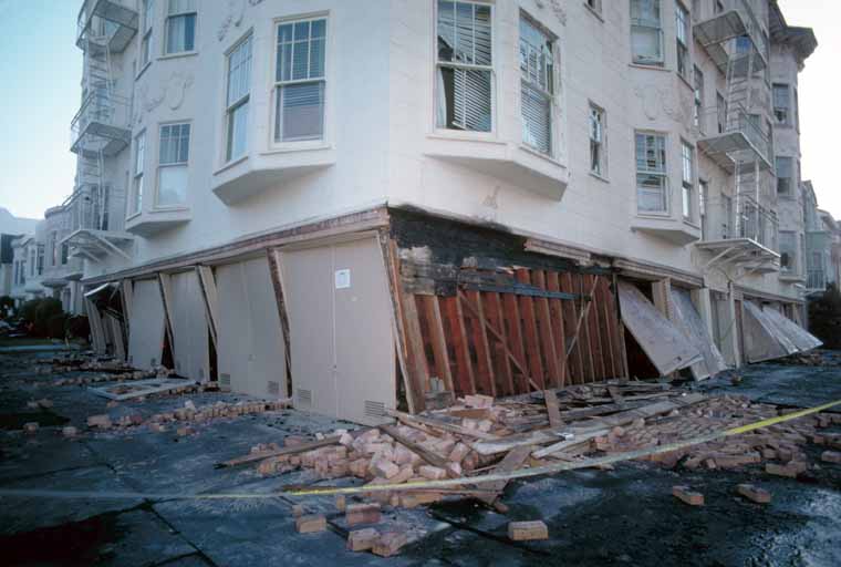Photo showing damage in SF