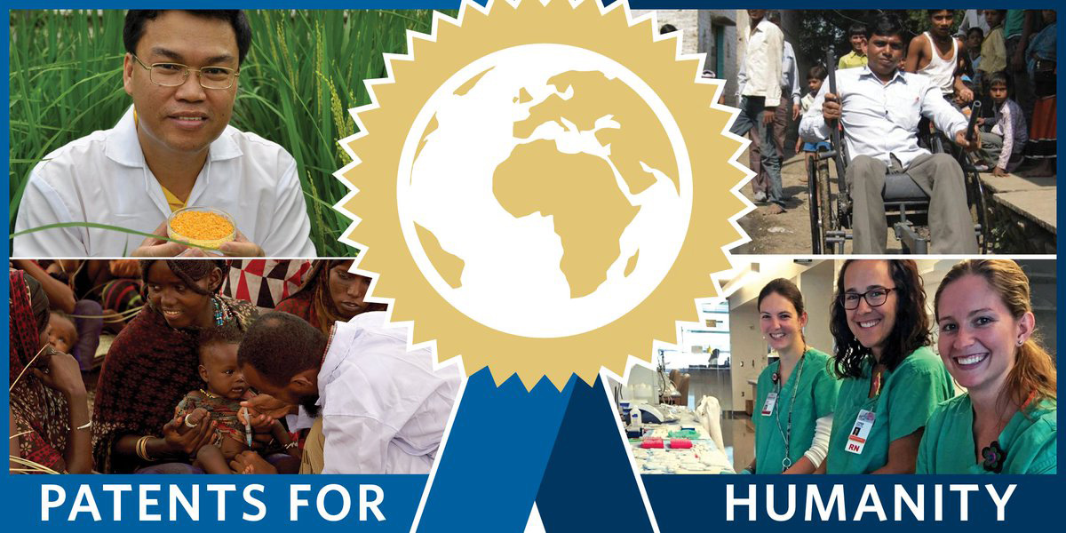 collage of patents for humanity winners