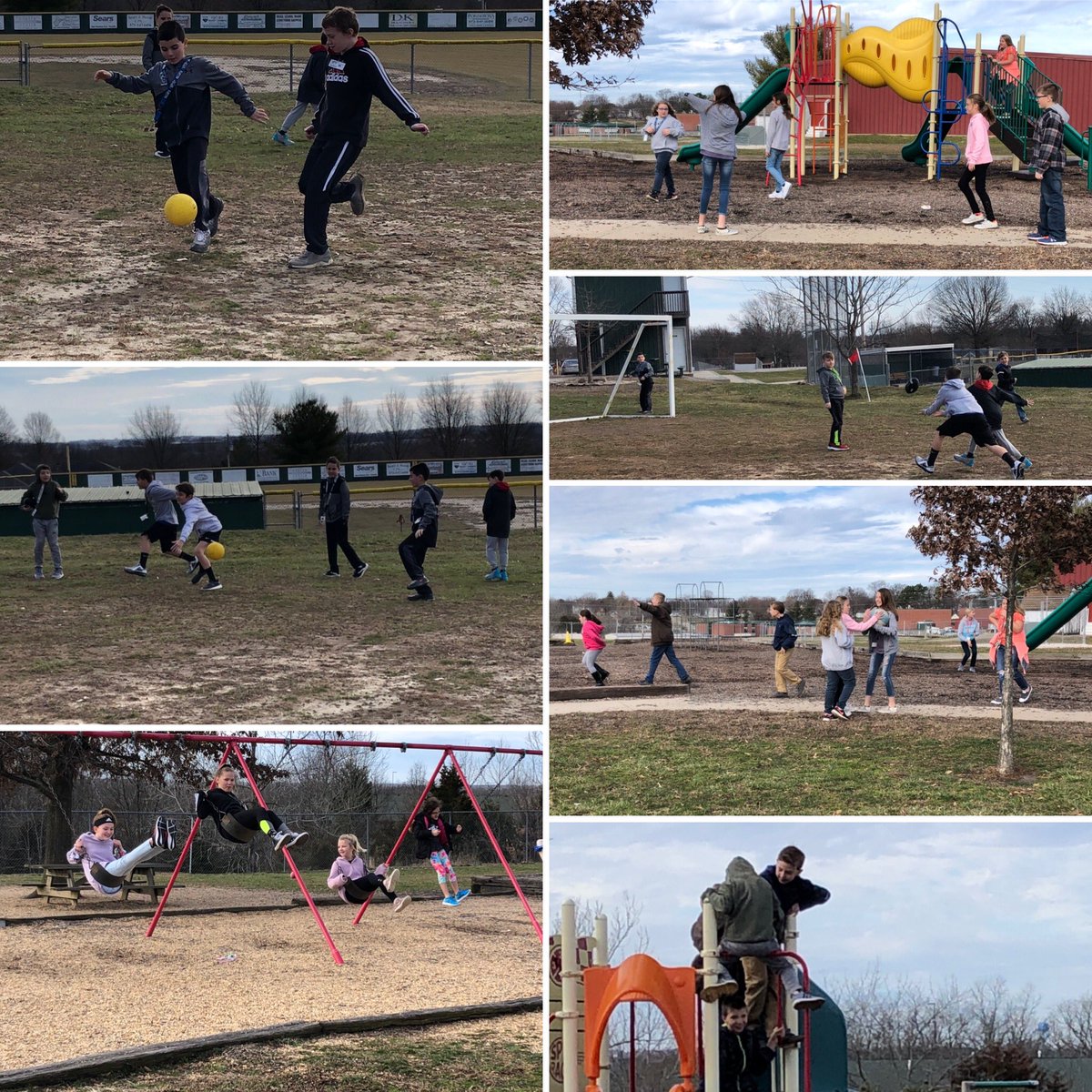 MrsHuberPCSD32's tweet photo. We earned enough class complements to get an extra recess today. We sure did enjoy this wonderful weather. #pesD32 https://t.co/b0S3gGAGJt