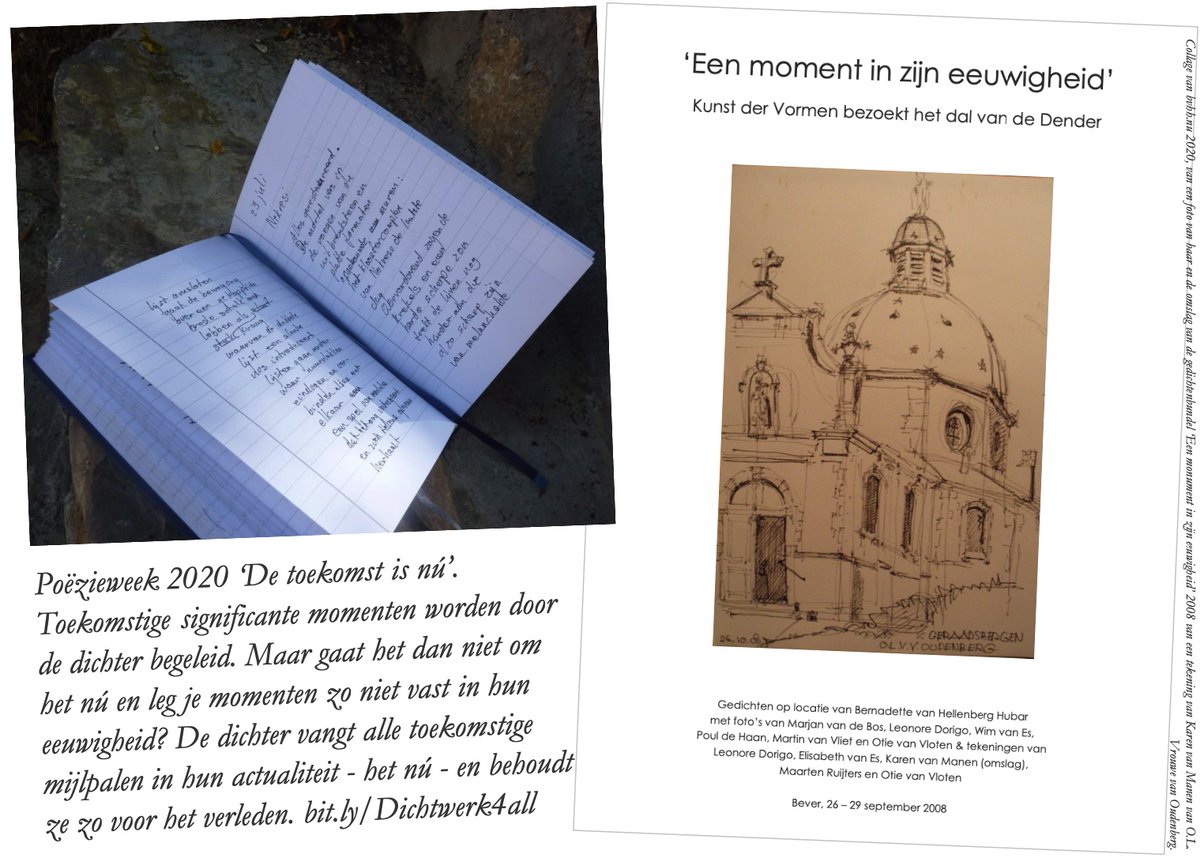 Erfgoedverhaal's tweet photo. Met gedicht op maandag (#gom) staan we stil bij 't motto van de Poëzieweek 2020: ‘De toekomst is nu’. Wie de toelichting leest, komt haast onvermijdelijk uit bij een paradox die de toekomst breng naar het nú en dat nu vastlegt als memento van het verleden. https://t.co/ZXsE6DRu1t https://t.co/kksbGNTSCt