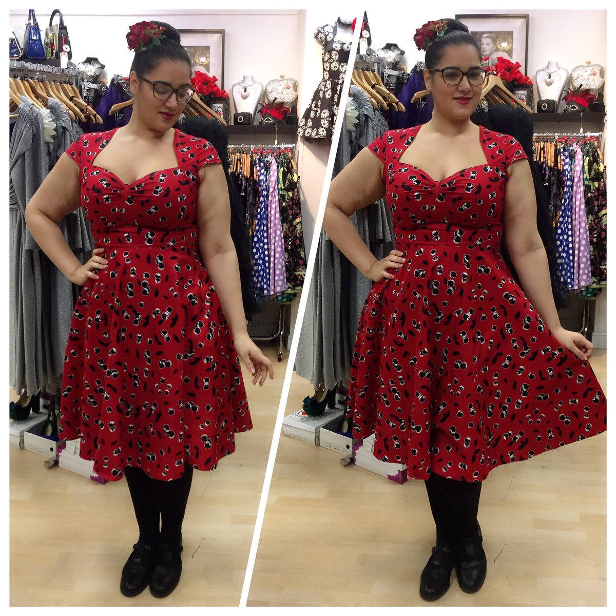 Powderpuff_Room's tweet photo. Monday blues are always chased away with a new @HellBunny dress from @BohemianFinds 🍒✨

#blogger #psblogger #plussize #vintageblogger #vintage #50sfashion #pinup #winter #hellbunny #myhellbunny #bohemianfinds #northampton https://t.co/HDxaoeEF1J