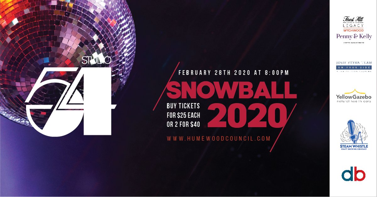 HumewoodFF's tweet photo. It's that time of year again - SNOWBALL! 

This year deck yourself out in your disco finest for our Studio 54 theme! Tickets are available at the Humewood Online Store:  https://t.co/yRT4sGOC1p. @TDSB_Humewood https://t.co/KDvALNSDXd