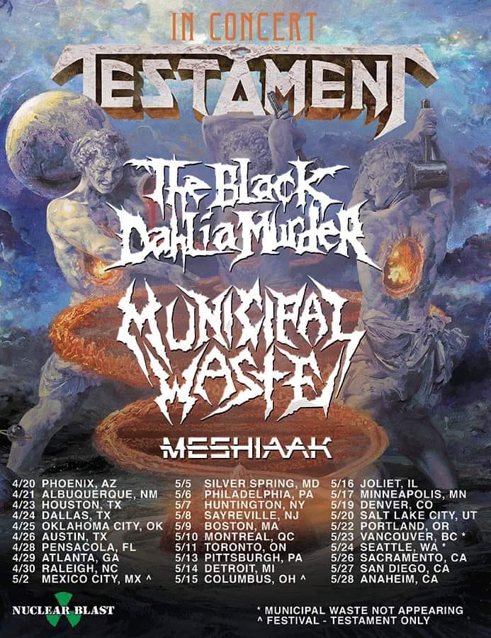 IAPhotography_1's tweet photo. I'm so happy! @testament @bdmmetal #Meshiaak on tour and they're coming to Seattle. Unfortunately @MUNICIPALWASTE won't be at this particular date. :(
Check it out on 5/24 at @ShowboxPresents Sodo!
See you there. https://t.co/aag6oKp5hj