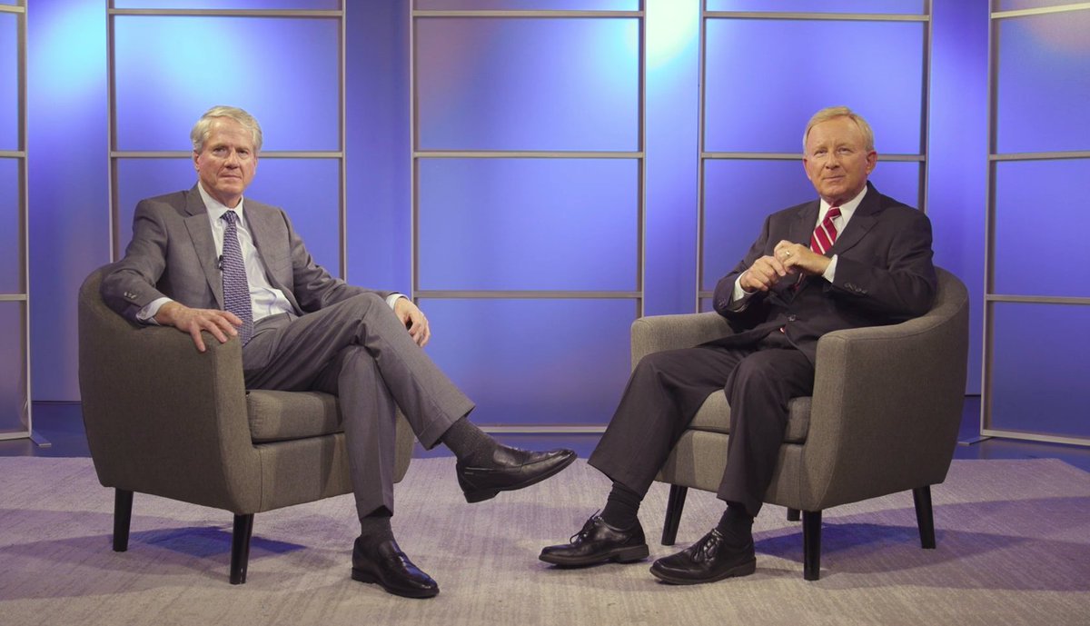 UASystem's tweet photo. #UASystem Chancellor Fess St. John sat down with @MikeRoyerTV of @WVUA23 to discuss his vision for the System’s institutions and how they can make an even greater contribution to the State of Alabama and its future. https://t.co/L2199uywj0 https://t.co/Uw1Z6T9etv
