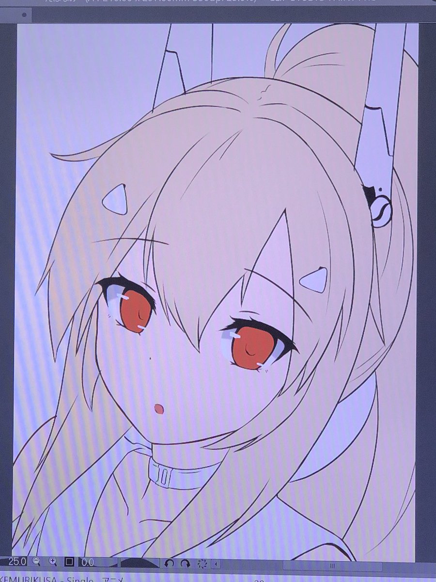 キャンバスサイズでかいと目が上手くかけることがわかった 私がお馬鹿でした くさつ のイラスト