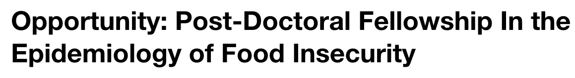 proofcanada's tweet photo. POST-DOCTORAL FELLOWSHIP OPPORTUNITIES: Dr. Tarasuk, University of Toronto, and Dr. Urquia, University of Manitoba, invite applications for two post-doctoral fellowships in the Epidemiology of Food Insecurity and Health. Link to full posting details: https://t.co/p1LoZY8M0o https://t.co/PY2rBiCHji