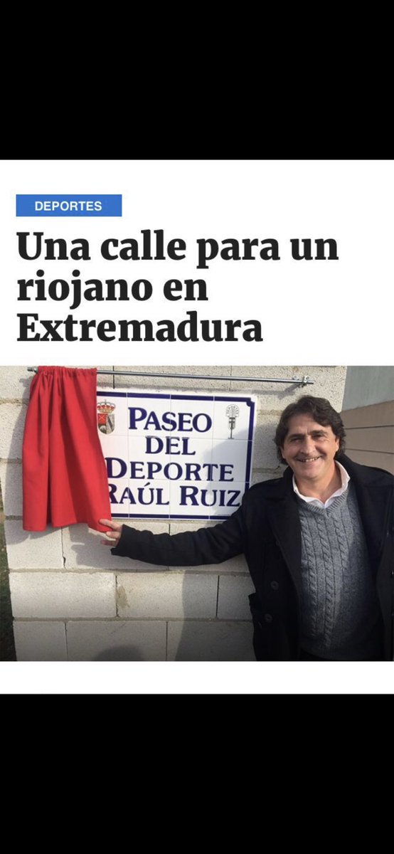 Hoy hace 4 años en Garbayuela le pusieron mi nombre a una calle,q va desde el bar, pasando por el campo de fútbol hasta el cementerio ( como la vida misma) un orgullo , gracias <a href="/CDPEDRUSCO/">C.D.PEDRUSCO</a>