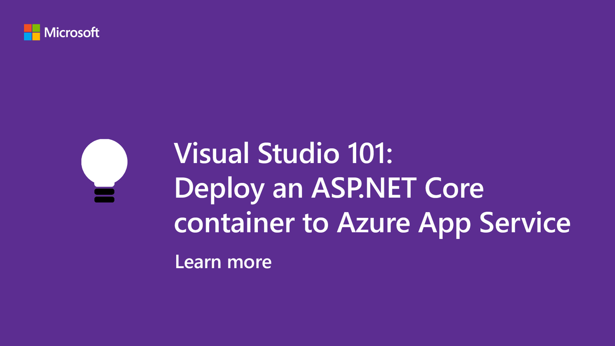 Purple background with white font.