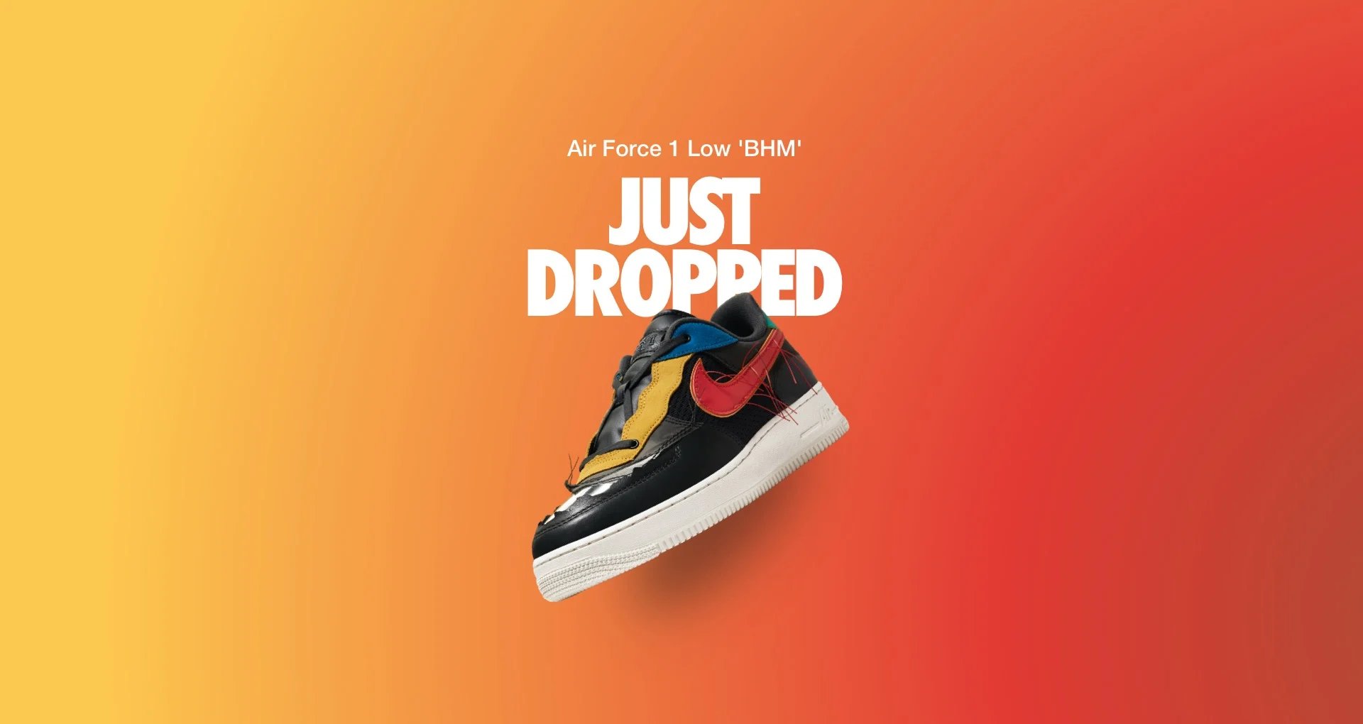 gancho Debe escaldadura swoosh supply on Twitter: "SHOCK DROP on #Nike US. Nike Air Force 1 BHM.  —&gt; https://t.co/alJeqJGJwj #ad https://t.co/YBIidZZpvA" / Twitter