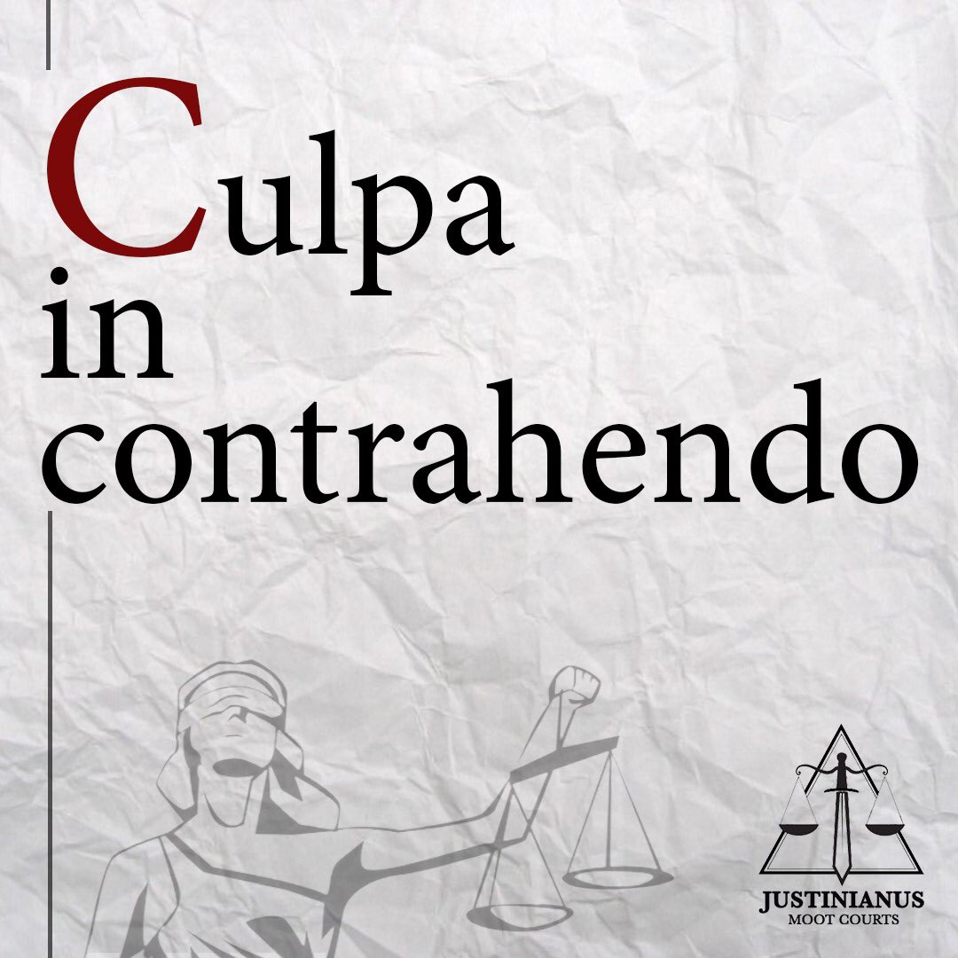We are presenting our new series: Legal Dictionary! It is a kind of responsibility which means the parties are responsible for the damages they have caused due to the failure to comply with the principles of diligent and honest conduct during the contract negotiations. #JMC