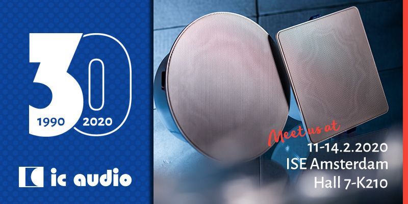 Banner for ISE show 11-14.2.20 in Amsterdam 