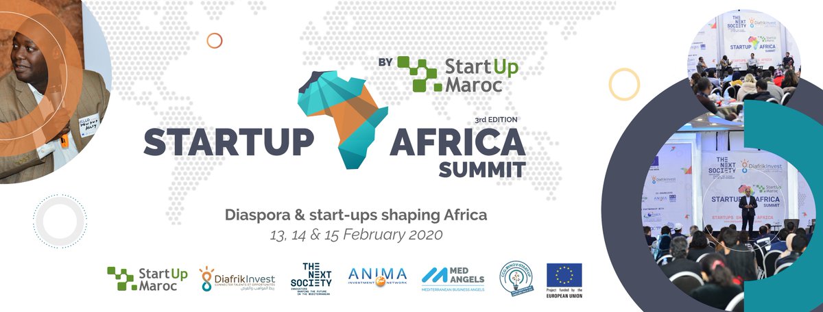 Join us at the STARTUP AFRICA SUMMIT 2020, a flagship event of <a href="/DiafrikInvest/">DiafrikInvest</a>  &amp; <a href="/TheNext_Society/">THE NEXT SOCIETY</a> , organized by 
<a href="/Startup_Morocco/">StartUp Maroc</a>  in collaboration with <a href="/Anima_Network/">ANIMA Invest Network</a>
 and co-funded by the EU. 
When: 15 February 2020.
Where: BNRM
Save your seat at: startupafricasummit.global