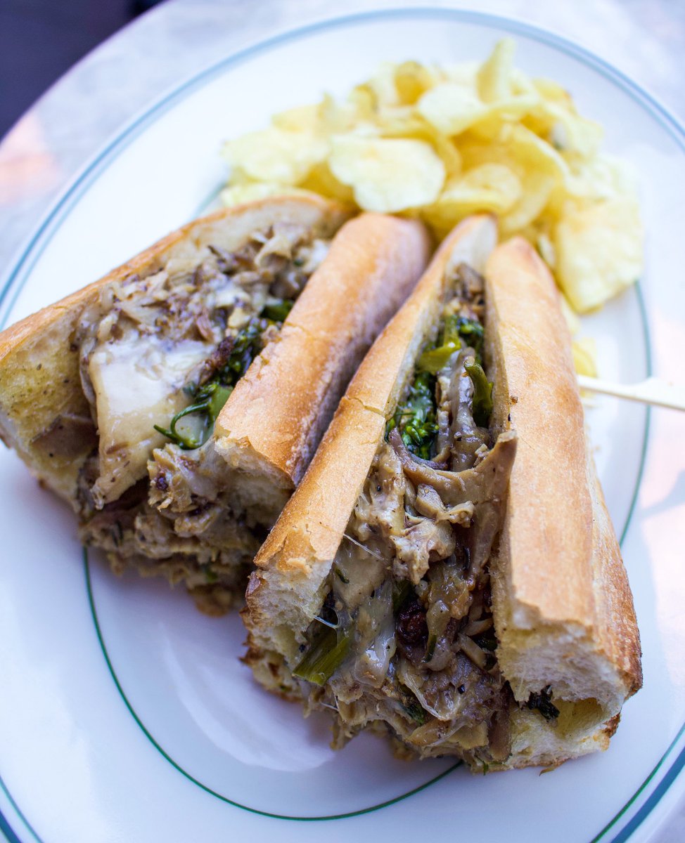 What’s for lunch? Try the #ItalianDisco Roast Pork Sandwich with house roasted pork, broccoli rabe, sharp cheese and hots🔥