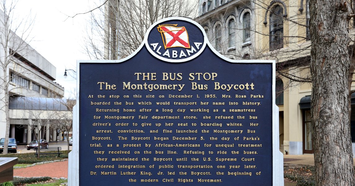 studiesweekly's tweet photo. The Montgomery Bus Boycott was successful because of many unsung heroes — "the nameless cooks and maids who walked endless miles for a year to bring about the breach in the walls of segregation." 
https://t.co/NebQV8NAsQ https://t.co/9PGJPb1ofb