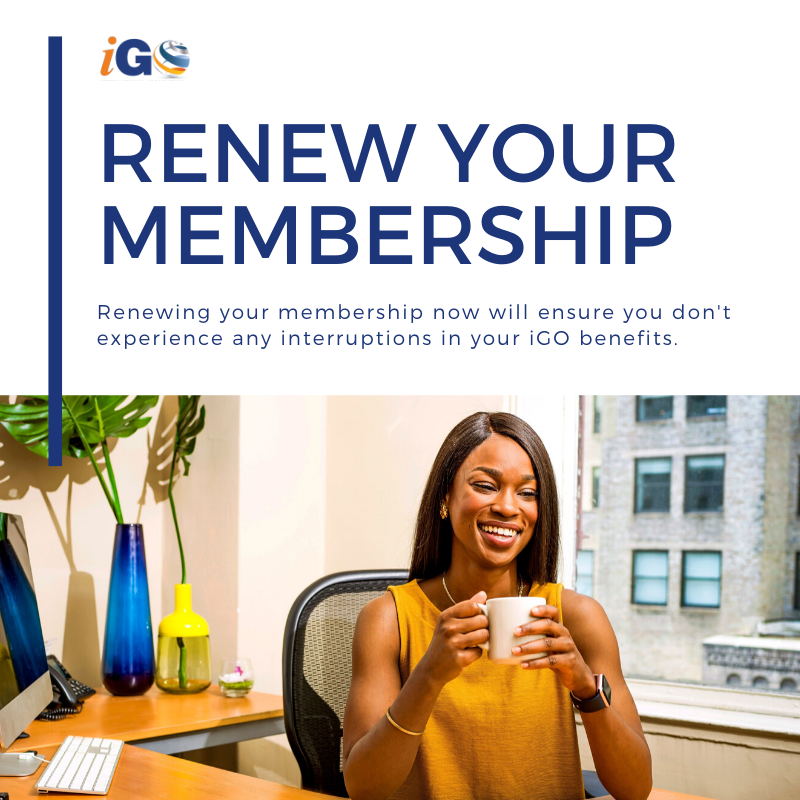 Have you renewed your membership for 2020 yet? Renew today so you can keep using your iGO benefits! ow.ly/aXMi50yc7Ua