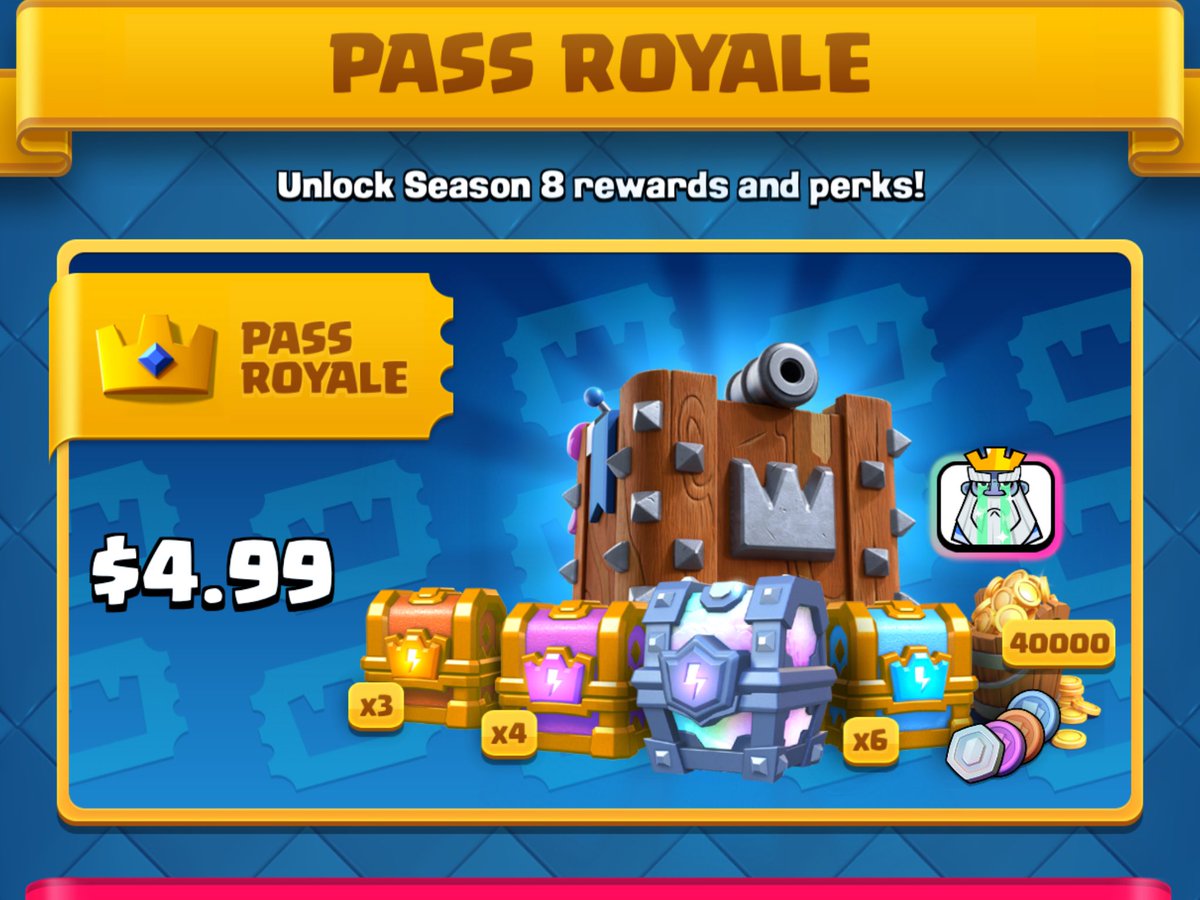 ✨SORTEO DE 5 PASES ROYALE✨

TEMPORADA 8 ☘️

¡Sólo debes hacer esto! 

◆Seguirme: 

◆Seguir @velrol86Mx 

DAR RT 🔁 Y FAV ❤

Pagos via PayPal o supercell I’d 

(Ganador se dará a conocer el día Viernes)
Todos código soking eh🌚