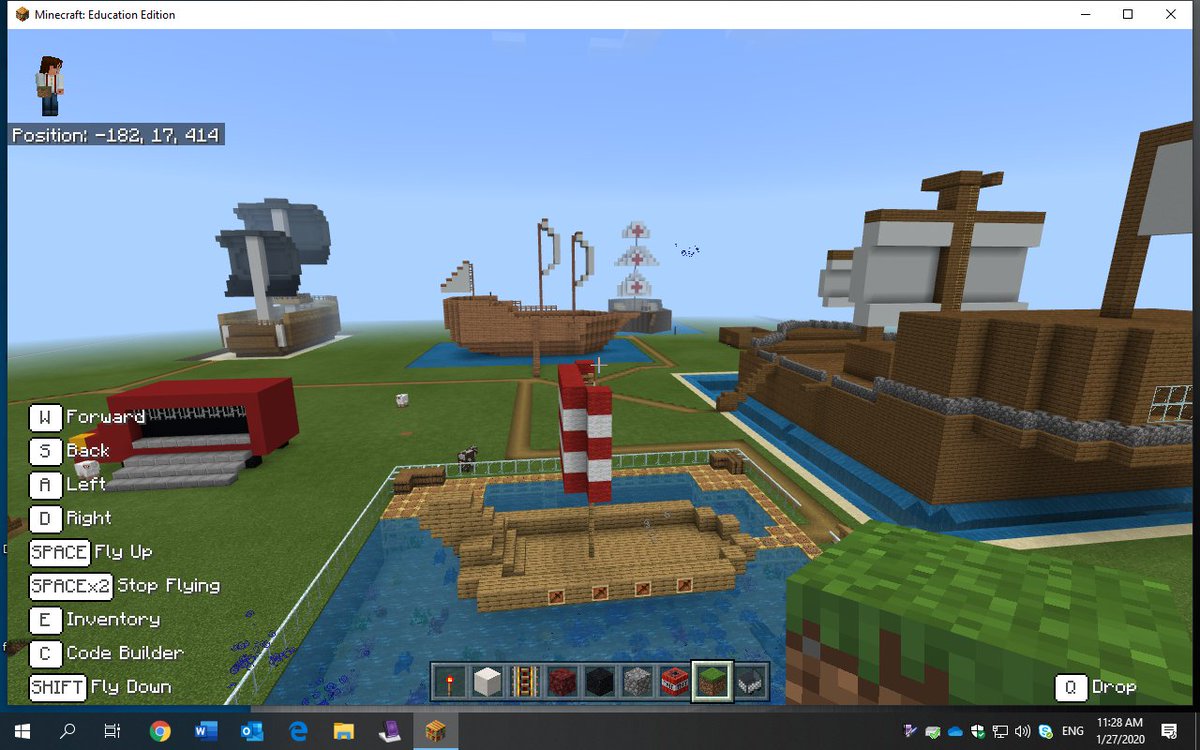 Highbury5_6's tweet photo. How would you like to learn about The First Explorers through a ship museum walk? @LRSD365 @jagill @MicrosoftEduCA @gametolearnmb @MinecraftEdu If so you'd come to room 15s Minecraft Museum!
#Microsoft #MinecraftEdu https://t.co/qWeGv8Tfnw