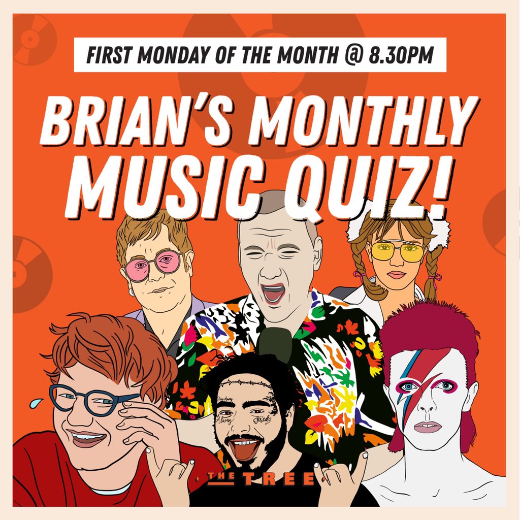 TheTreeLeics's tweet photo. @QuizmasterBrian monthly music quiz is back in tonight 🎙 🎧 aaaaaand it’s 241 on pizza all night 🍕 come thruuuuu #Leicester #leicestercity #music #quiz #events #241 #pizza https://t.co/MEQpg5WbLw