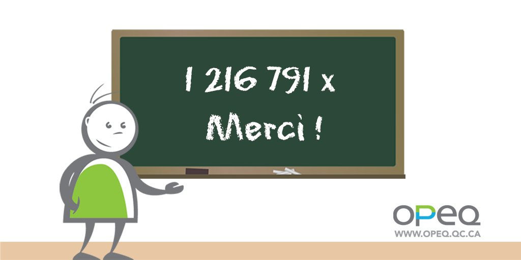 OPEQuebec's tweet photo. ➡️Avec 10 219 #ordinateurs livrés en 2019 dans le réseau scolaire québécois, #OPEQ soutient le corps enseignant lors de la Semaine québécoise des enseignantes et des enseignants!
➡️1 216 791 élèves au Québec=1 216 791 bonnes raisons de les remercier! #EduQc #MerciLesProfs https://t.co/RtemrUxkFE