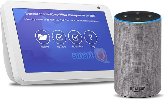 smartQ workflow management tool comes to Alexa