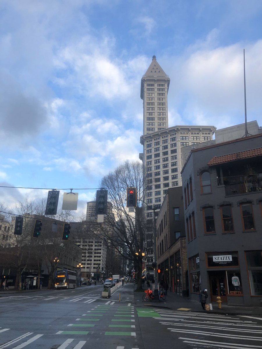 Smith Tower over 2nd Ave PBL