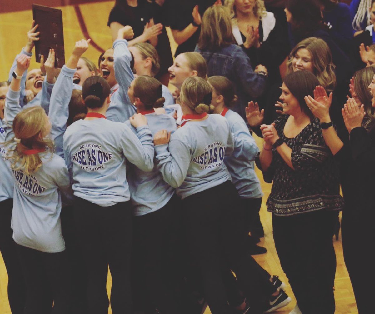 This team is just so special 💙 Still on cloud nine after an amazing weekend at the 4AAA Section tournament… BDT earned their ticket to state with a 2nd place in Jazz and a 3rd place in high kick – SO DANG PROUD! 📷: <a href="/abcnewspapers/">abcnewspapers</a> #riseasone #bdt #state2020