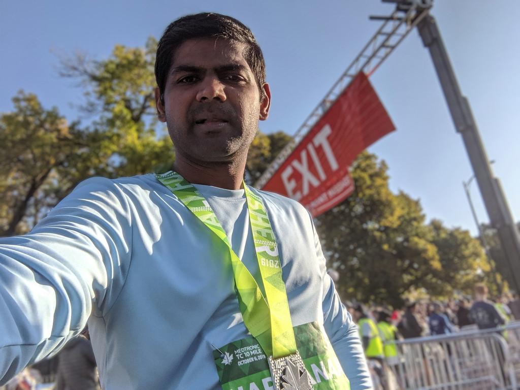 Narayanan, Forecasting and Replenishment at CVS Health, knows the importance of staying active, good food habits and proper sleep. #HealthySelfie #10Mile