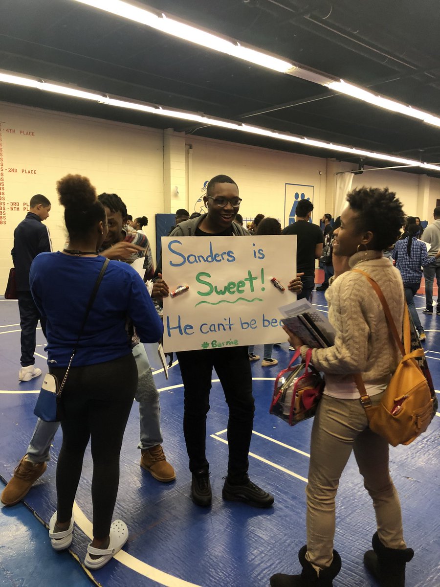 The first Iowa Caucus has happened at Rich South High School! AP Gov students organized and ran this precint.  Winner: Bernie Sanders.  Second: Elizabeth Warren.