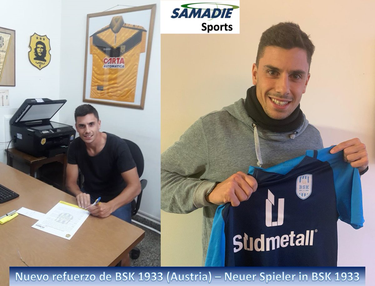 SamadieSports's tweet photo. Felicitaciones @saidllambay por este paso en tu carrera. Gracias a @Olimpo_Oficial por su profesionalidad en este préstamo al BSK 1933 de la 3ª División de Austria. 
Congrats #SaidLlambay for this new challenge in your career. Thanks to #Olimpo for the support to make it possible https://t.co/a60KT5i8kV