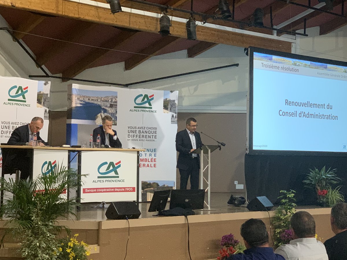 christopheginer's tweet photo. 📢 Top départ de nos Assemblées Générales avec ce soir l’AG de notre Caisse Locale de #BeaumesDeVenise 👉#MonAGCL2020 @CA_alp_prov https://t.co/ckEuBKRiBk