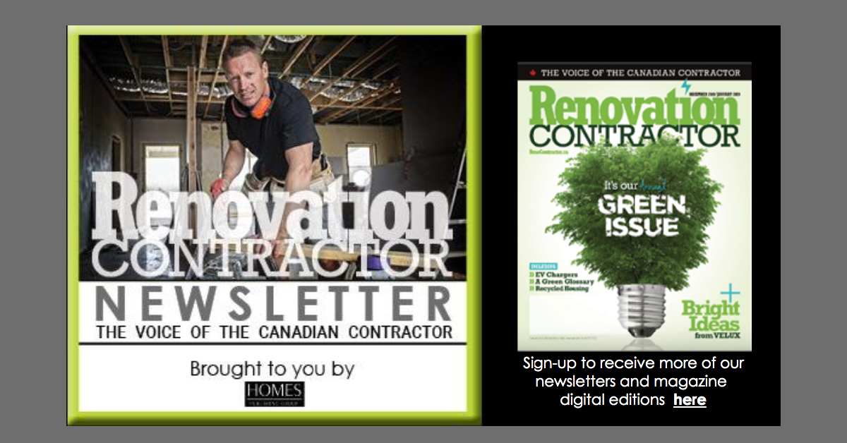 Your Renovation Contractor newsletter is now online! Click conta.cc/2OkbNsY to read it now.
Special thanks to <a href="/IKORoofing/">IKO North America</a>