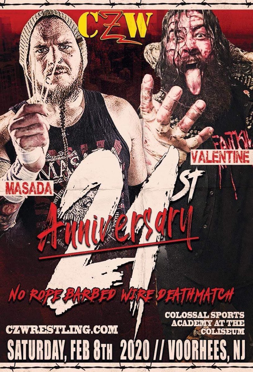blklkp's tweet photo. 2/6 @THEonlyMVYoung’s #NYFWNoRingDeathmatchExtravaganza in #BKBenefit #TransWomenOfColor @ourwickedlady
2/8 @combatzone’s #CZW21 #streamedOnFITE #NRBW #mainevent #MasadaReturns plus the #CZWHOF induction! @CasanovaVal666
@blvdbullies @pwponderings @FiteTV https://t.co/B2c13D3zmF