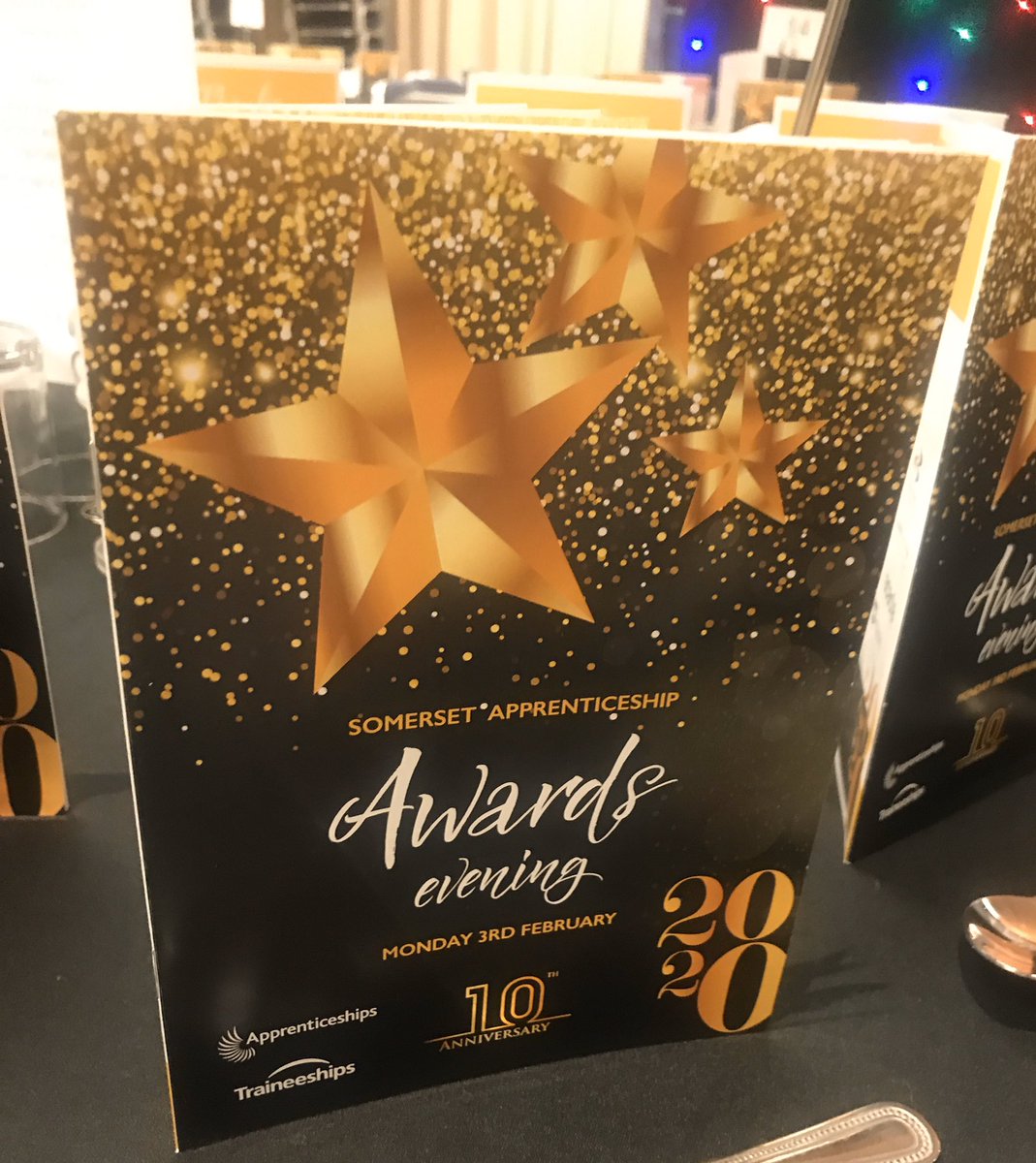 LeanneSheppard0's tweet photo. Looking forward to the @GrowSomTalent #Apprenticeship Awards this evening. Good luck to all nominees! #SAA2020 #NAW2020 #Somerset https://t.co/oeyAfkiX2F
