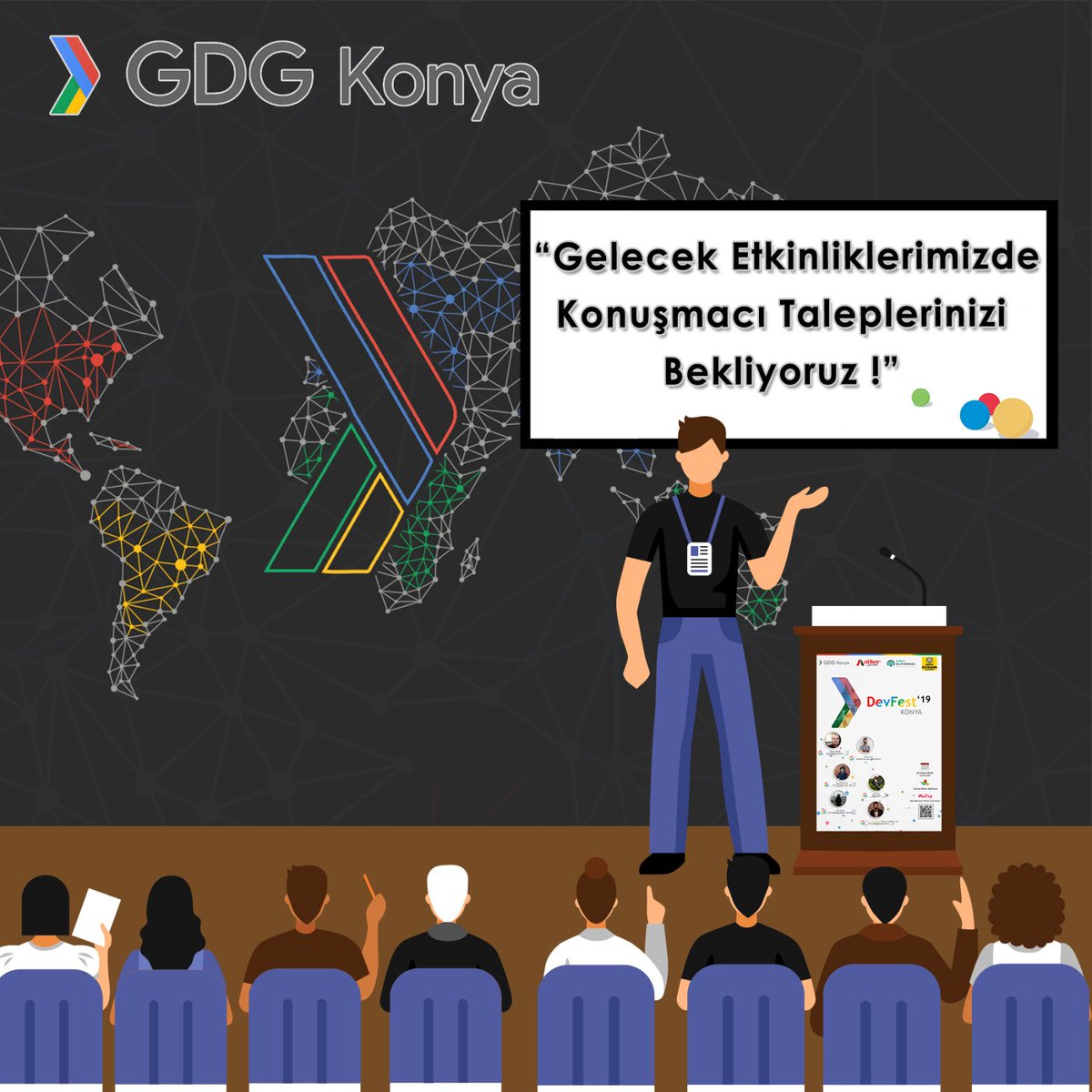 Merhabalar 👋😊 GDG Konya etkinlikleri artık senin aramızda görmek istediğin konuşmacılarla belirlenmeye başlıyor!Birlikte etkinliklerimizi şekillendirmek için aşağıda yer alan linki doldurarak sizde etkinlik organizasyonlarında söz sahibi olabilirsiniz!

forms.gle/2tZwfNJgQj2Yyj…