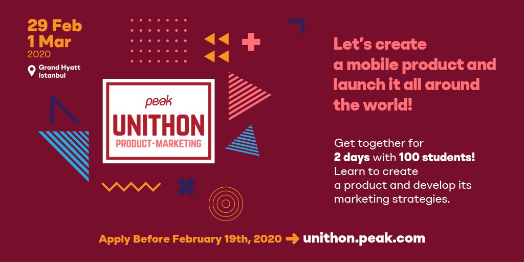 BilkentIEEE's tweet photo. Think you know about product management and performance marketing? Put your skills to the test and get some hands on experience! You’re still on time to apply for Peak’s Unithon! 👉https://t.co/NTbaqVlEWQ https://t.co/oeou3tWXPp