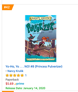 NancyKrulik's tweet photo. When the book AND the audio book are on the list of 100 top new releases on Amazon. #PrincessPulverizer @WorkshopBooks @penguinkids #AuthorsLife #ChapterBooks #audiobook https://t.co/mLZk8SfH7K